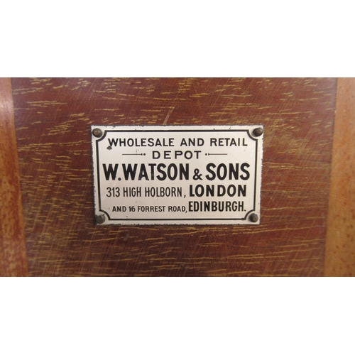 21 - A Late 19th/ Early 20th C Leitz Wetzler /  Watson, London. In original mahogany box with working loc... 