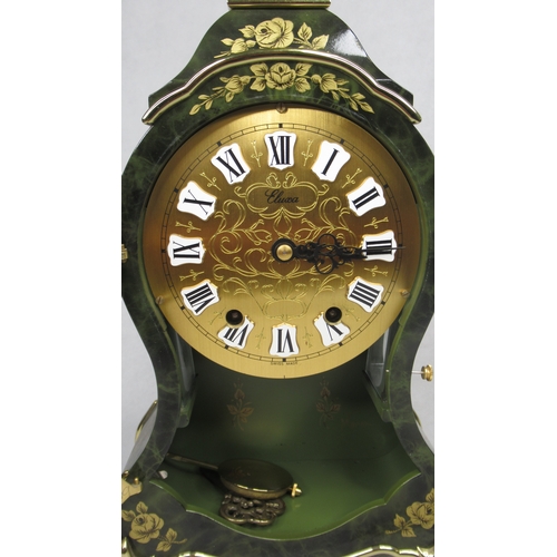 15 - A Reproduction Faux Tortoiseshell Bracket Clock & Bracket