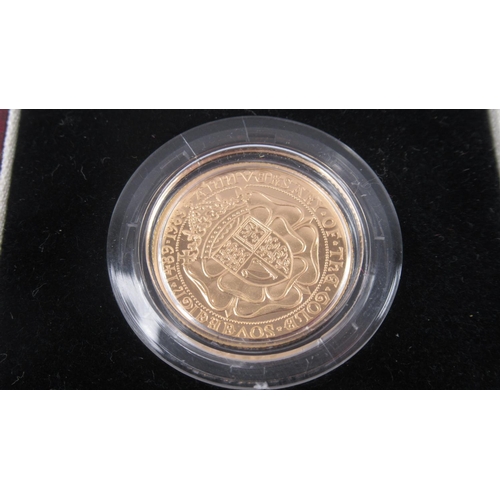 163 - A 1989 Proof Gold Sovereign. '500th Anniversary of The Gold Sovereign'. 22Ct gold in excellent condi... 