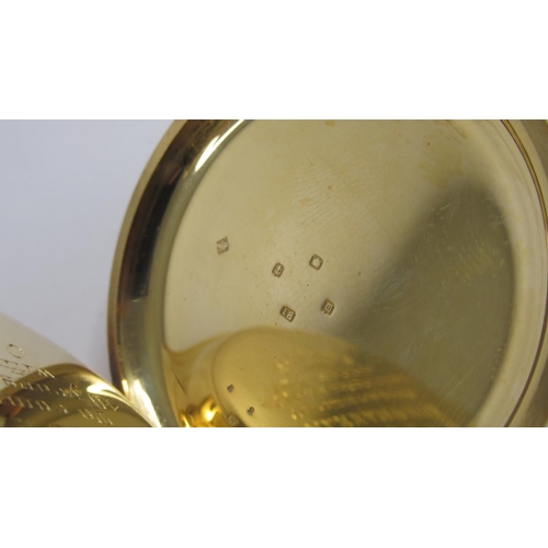 97 - An 18ct Gold Cased Parkinson & Frodsham Pocket Watch. Seconds sub-dial. Double cased. Approx. 5cm. T... 
