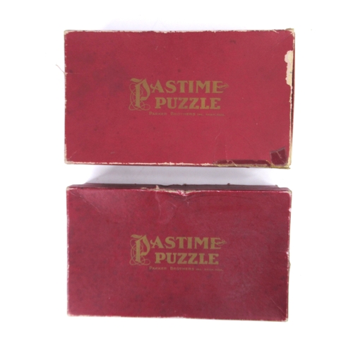 Two Parker Brothers Pastime Puzzles. Wooden jigsaw puzzles 'The Emperor
