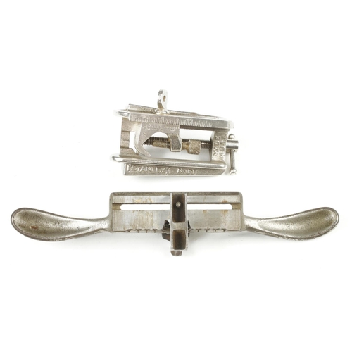 129 - A STANLEY No 59 dowelling jig and a No 66 hand beader with one cutter G+