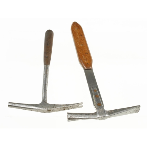 139 - Two saddler's hammers with scaled handles G+