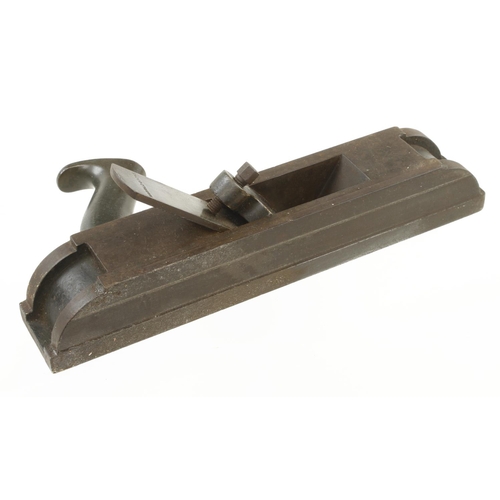 150 - A rare heavy lead trimming shoot plane with brass handle by HARRILD & SON London with orig named iro... 