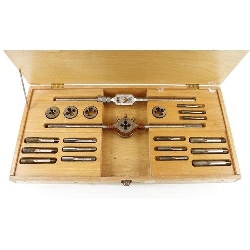 174 - Two large sets of engineers tap and die sets BSF and Whitworth G+
