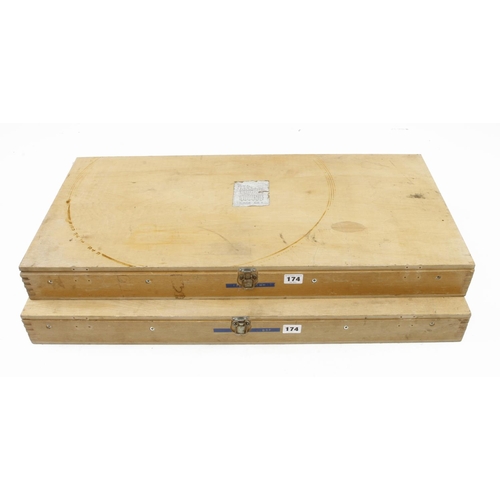 174 - Two large sets of engineers tap and die sets BSF and Whitworth G+