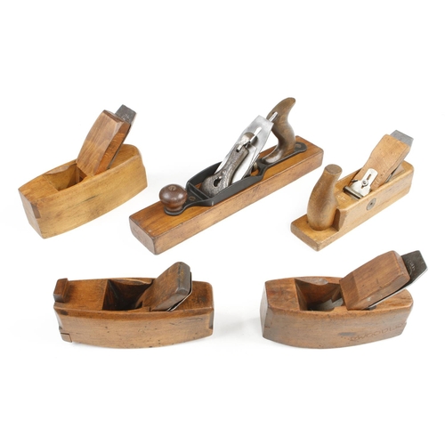 62 - A STANLEY No 27 jack plane and four other bench planes G+