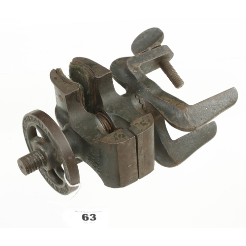 63 - An adjustable vice with two jaws by A.G.PARKER & Co marked The Bristol Rifle Vice G+