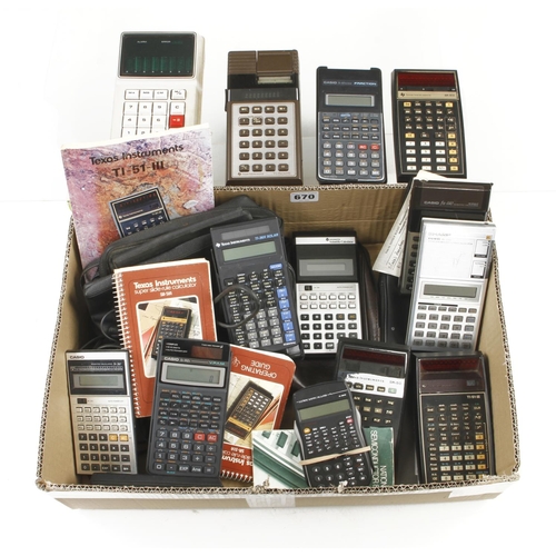 670 - Quantity of pocket calculators G