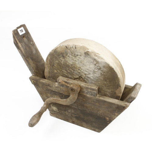 70 - A hand grindstone G-