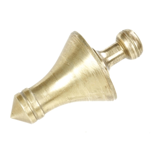 819 - An ornate 1.7lbs brass plumb bob F