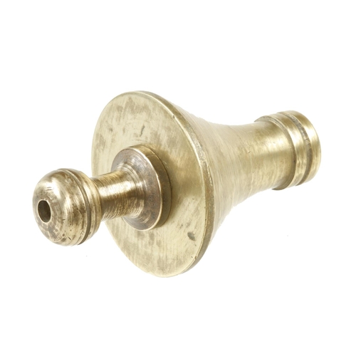 819 - An ornate 1.7lbs brass plumb bob F