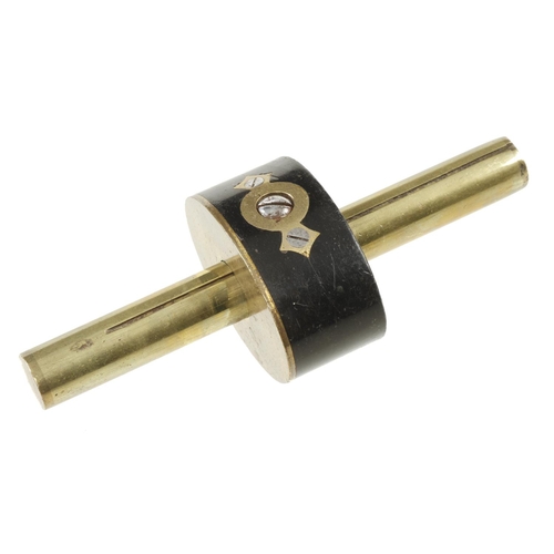 859 - A brass stemmed ebony mortice gauge G++