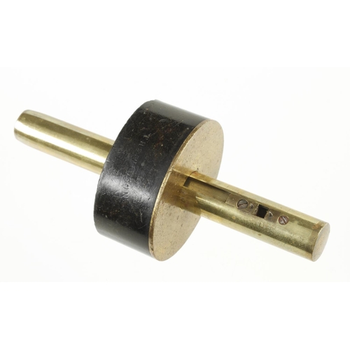 859 - A brass stemmed ebony mortice gauge G++