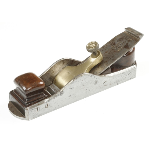 A rare MATHIESON No 847 Improved pattern d/t steel mitre plane with orig 2 1/4" Ward snecked iron G+