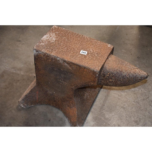 288 - An unusual 510lbs single beak anvil by ALDRIDGE Stourbridge                                         ... 