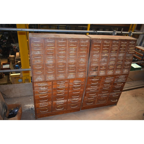 296 - A pair of wooden multi drawer cabinets                     


Subject to VAT