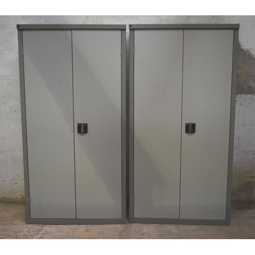 4 - Two double door steel cupboards with shelving            
      
Subject to VAT
