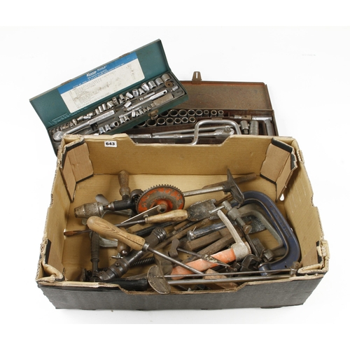 643 - Two socket sets etc