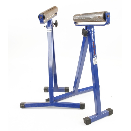 646 - A pair of RECORD roller stands G++