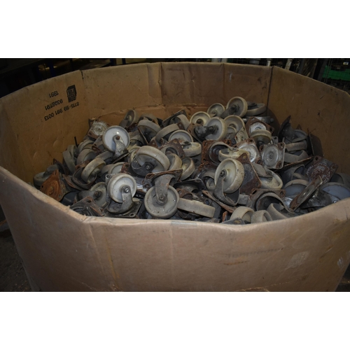 73 - A pallet of trolley castor wheels                                  

Subject to VAT