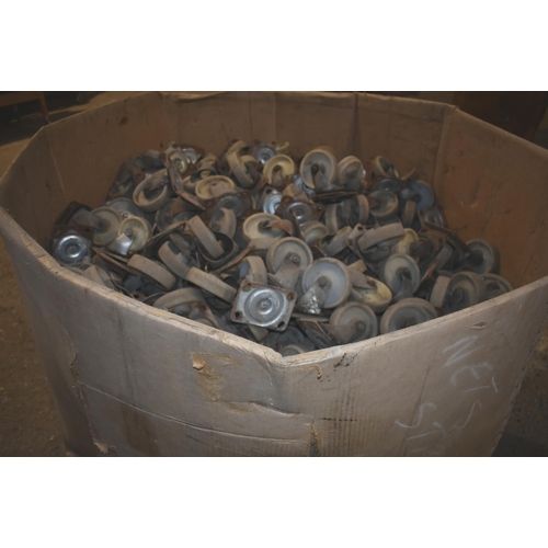 73 - A pallet of trolley castor wheels                                  

Subject to VAT