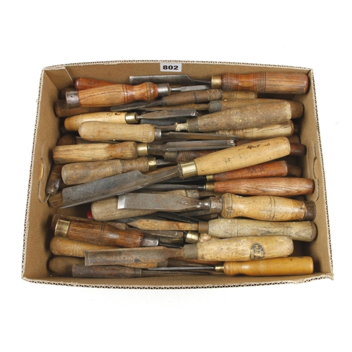 802 - 50 chisels and gouges G