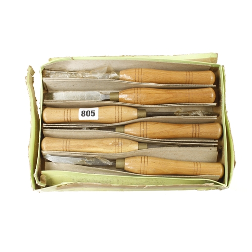 805 - An unused set of 6 turning tools by WHITMORE