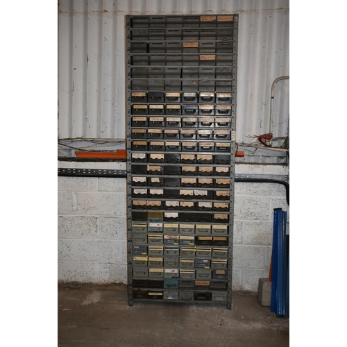 89 - A DEXION multi drawer storage unit containing nuts and bolts etc                                    ... 