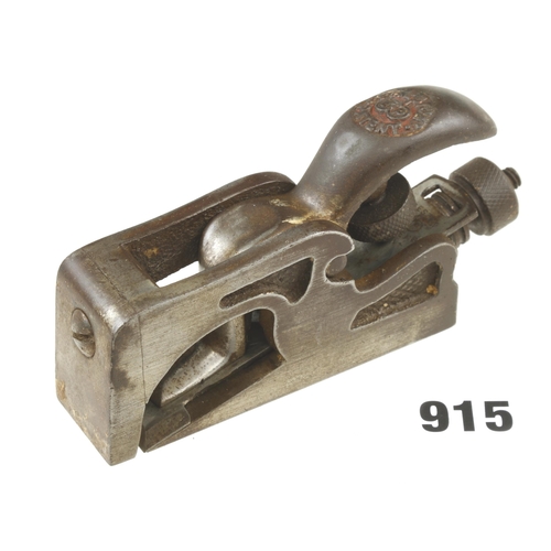 915 - An adjustable steel bullnose plane by PRESTON with removeable front G