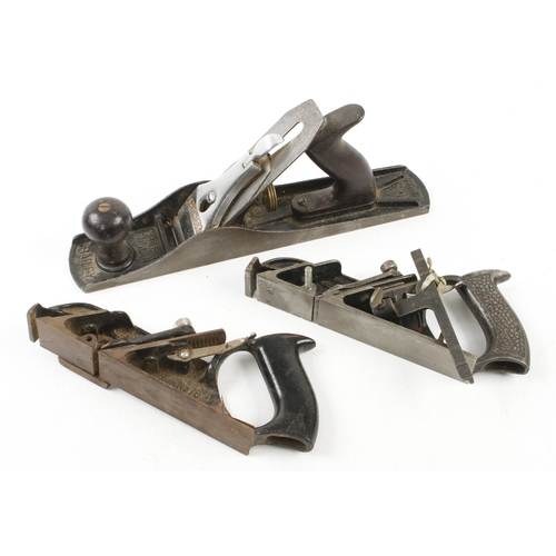 919 - English STANLEY No 5 1/2 and two No 78 rebate planes G