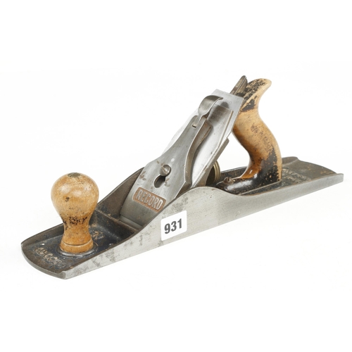 931 - A RECORD 05 1/2 fore plane G+