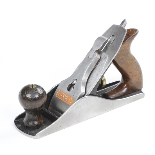 675 - A STANLEY No 4 smoother with English iron G+