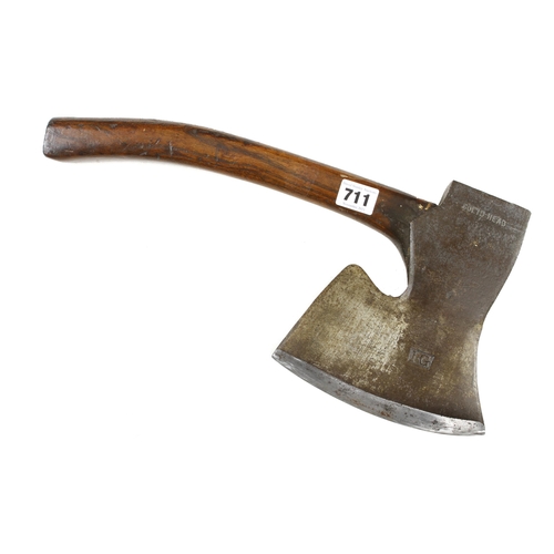 711 - A very little used R/H side axe stamped IG with 7