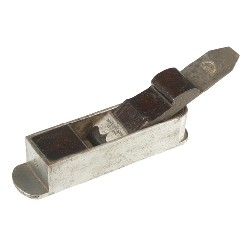 862 - A rare small d/t steel mitre plane by MOSELEY & SONS London 8