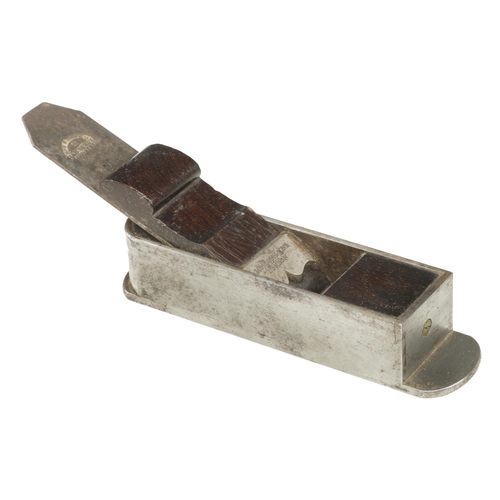 862 - A rare small d/t steel mitre plane by MOSELEY & SONS London 8