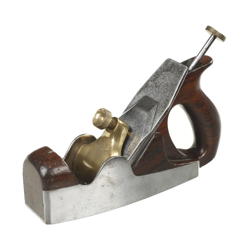 939 - An early d/t steel NORRIS A5 smoother with Patent Adjustable on lever 50% orig early 2 1/4