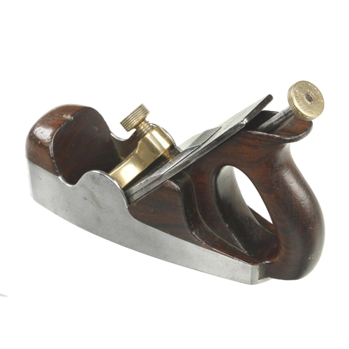 939 - An early d/t steel NORRIS A5 smoother with Patent Adjustable on lever 50% orig early 2 1/4