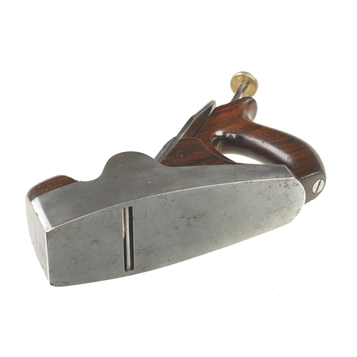 939 - An early d/t steel NORRIS A5 smoother with Patent Adjustable on lever 50% orig early 2 1/4