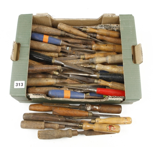 313 - 40 chisels and gouges for restoration G-