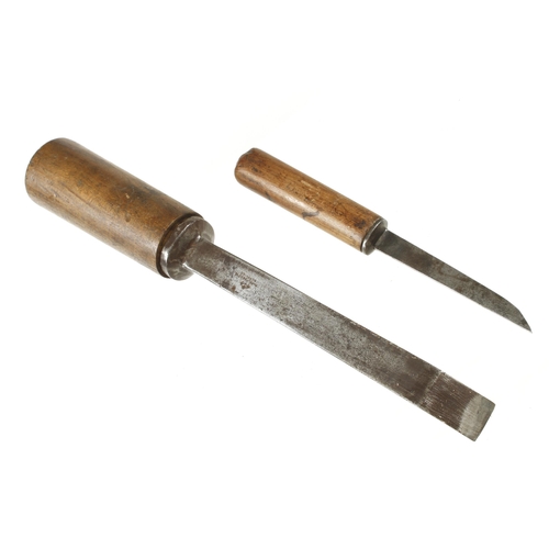 726 - The largest and the smallest mortice chisels we have offered a 1