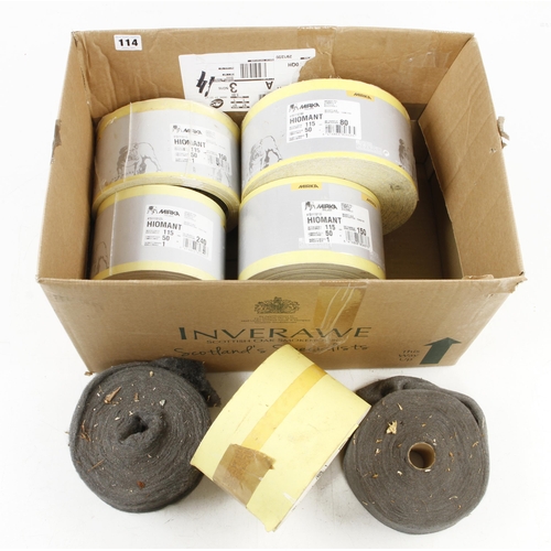 114 - Two boxes of abrasive paper G