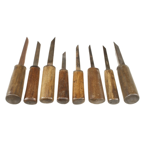 26 - Eight mortice chisels G