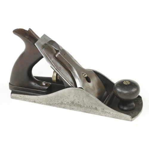 33 - An early STANLEY No 4 1/2 smoother pre adjustable frog with replaced English iron G+
