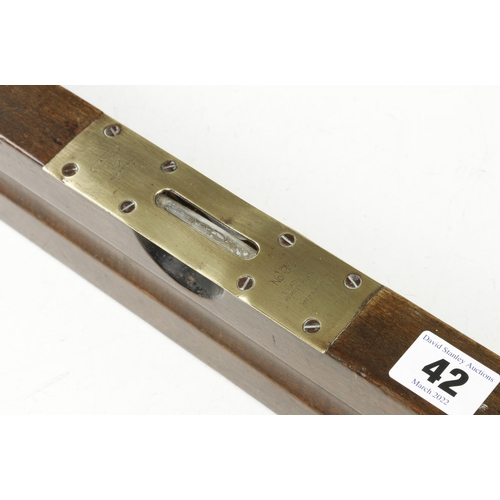 42 - A STANLEY No 30 carpenter's level and plumb G+