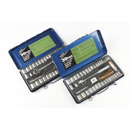 53 - Two unused socket sets by FUSITOL F