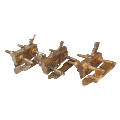 55 - Two screwstem ploughs and a sash fillister G