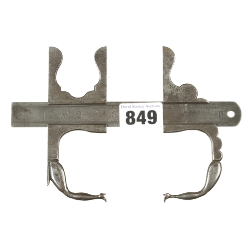 849 - An unusual and fine quality pair of legs calipers 6