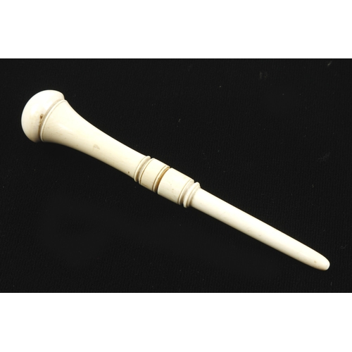 919 - A physician's early ivory cased trocar and canular 5