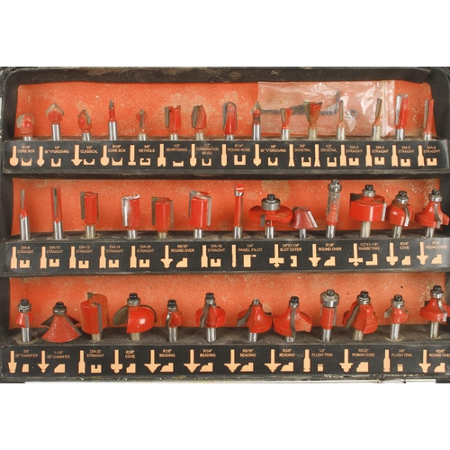 132 - Four sets of router bits and cutters G++